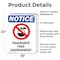 Signmission Fragrance Free Environment Sign With Symbol, 18 in W x Rectangle, Vinyl Decal OS-2PACK-NS-D-1824-V-12909 - alternate 4